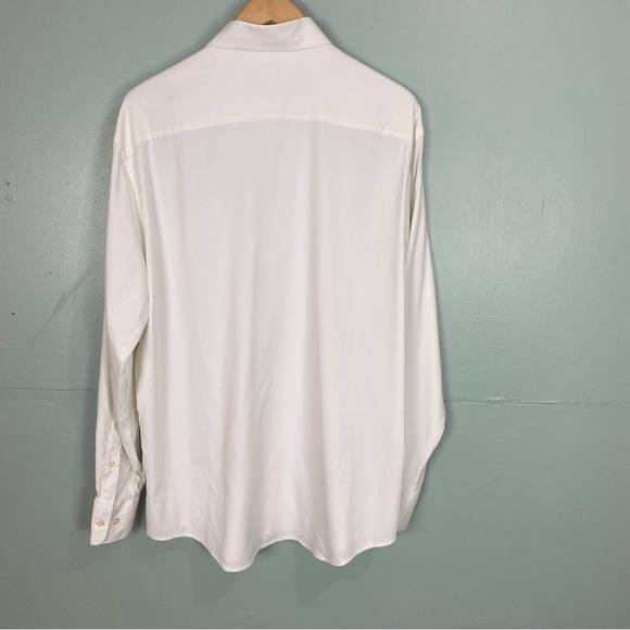 Peter Millar Summer Comfort Cream Button Down Shirt XL - Picture 4 of 4